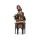 RICHARD THUSS (AUSTRIAN, FL. EARLY 20TH C): AN ORIENTALIST COLD PAINTED BRONZE OF A BOY WITH PARROTS - Image 2 of 2