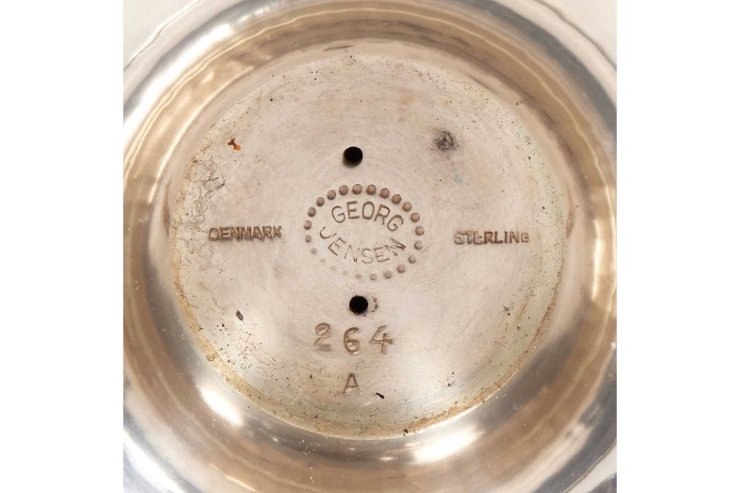 GEORG JENSON: A STERLING SILVER TAZZA, MODEL 263B, DESIGNED IN 1918 - Image 3 of 3