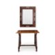 AN EARLY 20TH CENTURY HISPANO MORESQUE BONE INLAID TABLE AND MIRROR - Image 1 of 2