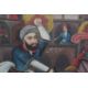 A VERY LARGE 19TH CENTURY QAJAR PAINTING OF THE BATTLE OF KARBALA - Image 2 of 9