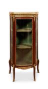 A LATE 19TH CENTURY FRENCH ORMOLU MOUNTED MAHOGANY VITRINE