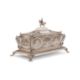 A FINE 19TH CENTURY INDIAN SILVER SCROLL HOLDER / CASKET - Image 1 of 3