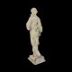 A LATE 19TH CENTURY ITALIAN CARVED ALABASTER FIGURE OF A MEDIEVAL MAIDEN - Image 2 of 3