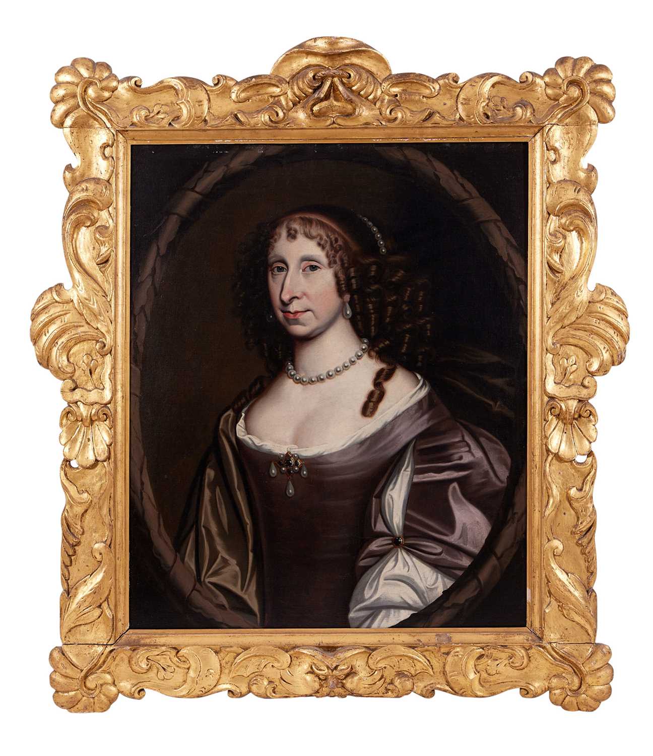 ATTR. TO DAVID SCOUGALL (SCOTTISH, FL. 1654-1682): A 17TH CENTURY PORTRAIT OF DAME HELEN SKENE - Image 10 of 16