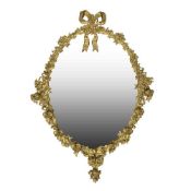 A BELLE EPOCH PERIOD GILT BRONZE WALL MIRROR