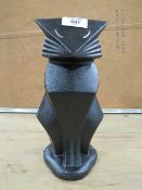 ***A CAST METAL ART DECO CAT DOOR STOP**