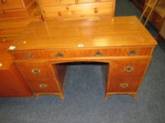 A RETRO 'VESPER' TEAK DRESSING TABLE / DESK W-114.5 CM