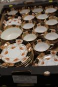 A TRAY OF ROYAL ALBERT CHINA