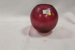 A ROYAL BRIERLEY STYLE LUSTRE GLASS VASE