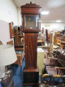 A 20TH CENTURY MAHOGANY LONGCASE CLOCK - NO DIAL / MOVEMENT H-223 CM
