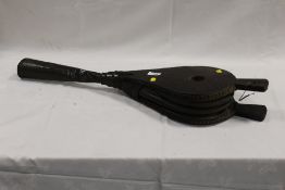 A PAIR OF VINTAGE WOODEN BELLOWS