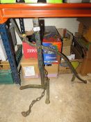 A LARGE CAST FARM CART JACK