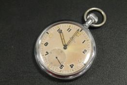 A MILITARY POCKET WATCH BY RELTA