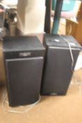 A PAIR OF AKAI SPEAKERS