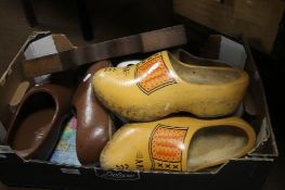 A QUANTITY OF MOSTLY WOODEN CLOGS