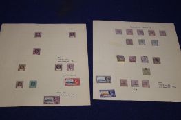 A COLLECTION OF STAMPS TO INCLUDE A SMALL RANGE OF LEEWARD ISLANDS 1890 SET, A 1935 JUBILEE SET ETC