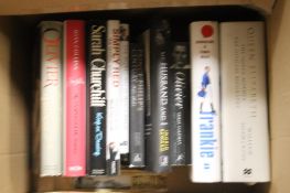 A QUANTITY OF BOOKS TO INCLUDE AUTOBIOGRAPHIES