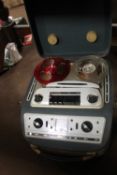 A VINTAGE REEL TO REEL PLAYER