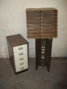 TWO MULTI DRAWER FILING CABINETS