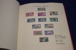 AN ALBUM OF STAMPS TO INCLUDE PITCAIRN ISLANDS INCLUDING 1940-51, 1957-58 SET, EARLY