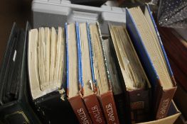 A QUANTITY OF STAMPS IN ALBUMS