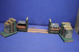 TWO SETS OF BOOK ENDS