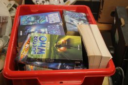 A BOX OF DR WHO PAPERBACK BOOKS