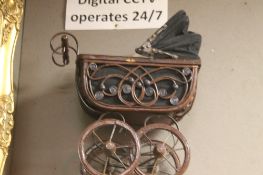 A VINTAGE DOLLS PRAM