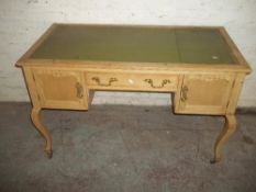 A SOLID PINE FRENCH STYLE DESK