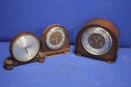 THREE MANTLE CLOCKS