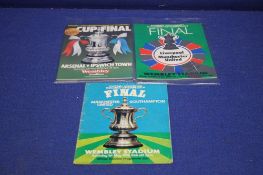 A MANCHESTER UNITED V SOUTHAMPTON 1976 CUP FINAL PROGRAMME TOGETHER WITH A ARSENAL V IPSWICH 1978