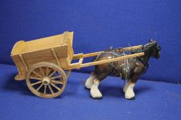 A HORSE AND CART FIGURE