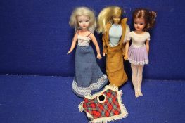 THREE VINTAGE DOLLS