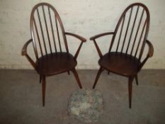 TWO ERCOL CARVER CHAIRS