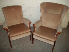 TWO RETRO PARKER KNOLL CHAIRS