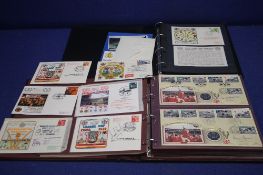 A COLLECTION OF FOOTBALL RELATED FIRST DAY COVERS CONTAINED IN 2 ALBUMS
