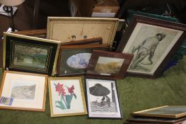 A QUANTITY OF PICTURES AND PRINTS TO INCLUDE A PORTRAIT