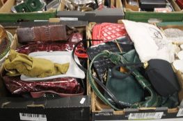 TWO TRAYS OF LADIES HANDBAGS (TRAYS NOT INCLUDED)