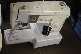 A SINGER SEWING MACHINE