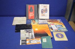 A BOX OF ASSORTED EPHEMERA TO INCLUDE OS MAPS, POST CARDS ETC