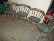 FOUR ANTIQUE DINING CHAIRS