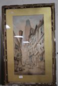 A FRAMED AND GLAZED PRINT SIGNED G. ROUSSE