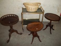 SIX ITEMS TO INCLUDE WINE TABLES ETC