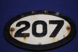 A CAST GNRW207 PLAQUE