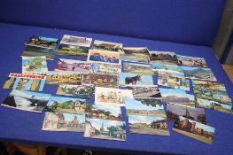 A COLLECTION OF ASSORTED POSTCARDS TO INCLUDE TOPOGRAPHICAL, AVIATION ETC