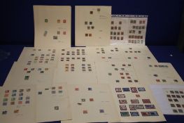 A COLLECTION OF STAMPS DENMARK, MANY HUNDREDS FROM 1851, 1 UNUSED 1913, 1963 ETC