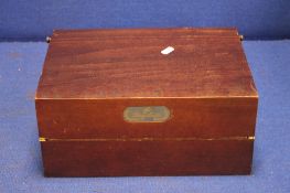 A WOODEN WRITING SLOPE ADVERTISING REMI MARTIN COGNAC