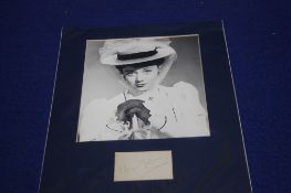 A SIGNED GLYNNIS JONES PHOTOGRAPH
