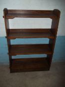 AN ANTIQUE ARTS AND CRAFTS STYLE BOOK SHELF