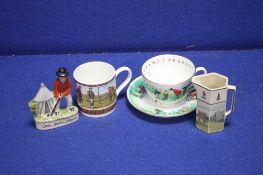 A COLLECTION OF GOLFING INTEREST CERAMICS
